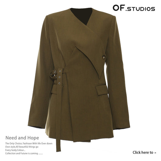 Blazer Ajustado de Corte Irregular para Hombre - Colección Industrial - Image 27