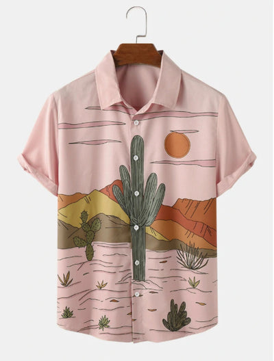 Camisa Casual de Botones Estampada para Hombre - Image 15