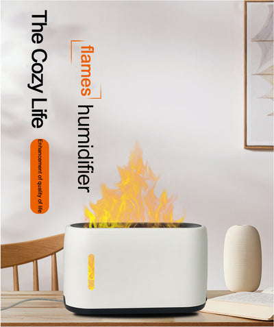 Humidificador Aromaterápico con Llama Simulada 200ml - Control Remoto y Luz Ambiental - Image 18