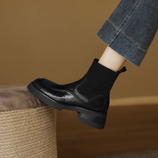 Botas Tejidas de Confort y Estilo Casual para Mujer