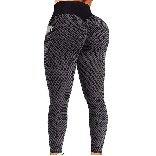 Pantalones de Yoga Fitness Levanta Cola con Textura Panal - Image 9