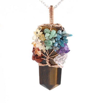 Colgante Árbol de la Vida con Cristal en Forma de Espada - Image 4