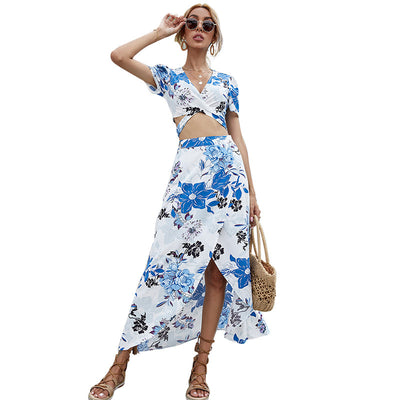 Conjunto Dos Piezas: Blusa Estampada y Falda Coordinada - Image 7