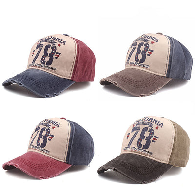 Gorra de Béisbol Casual Efecto Lavado con Visera de Pato