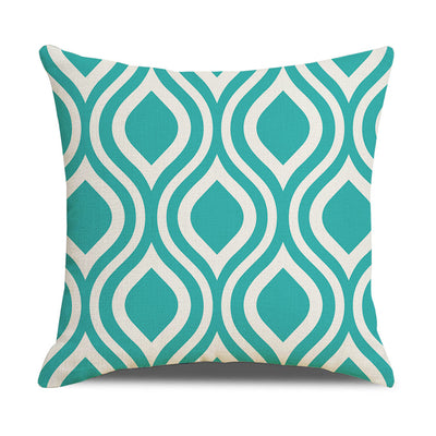 Funda de Almohada Lino Geometría Simple - Diseño Moderno para Sofá y Hogar - Image 16