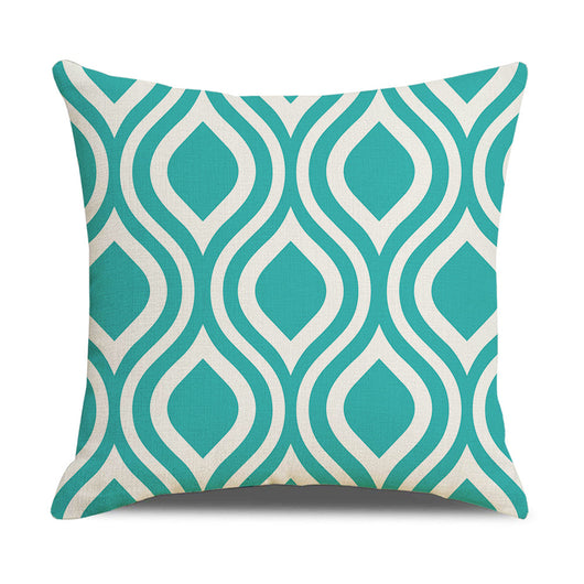 Funda de Almohada Lino Geometría Simple - Diseño Moderno para Sofá y Hogar - Image 16