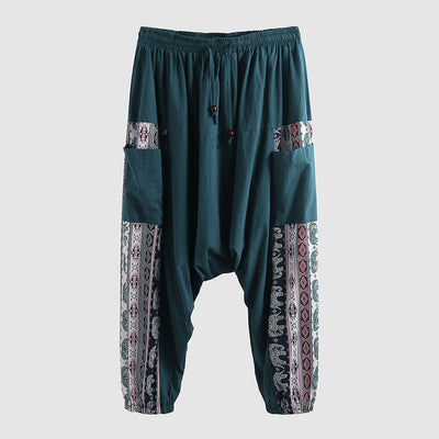 Pantalones Casuales Holgados con Estampado Degradado para Hombre - Image 9