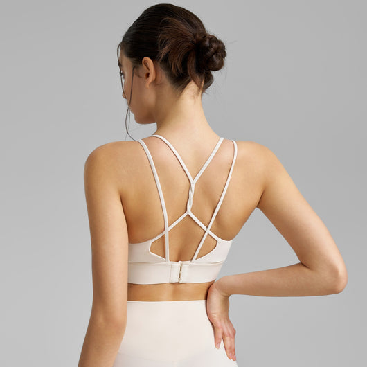 Top Deportivo Mujer Escote U Doble Tirante para Yoga e Intensidad Media - Image 2