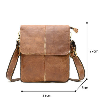 Bolsa Casual de Cuero Genuino para Hombre - Bandolera First Layer - Image 22