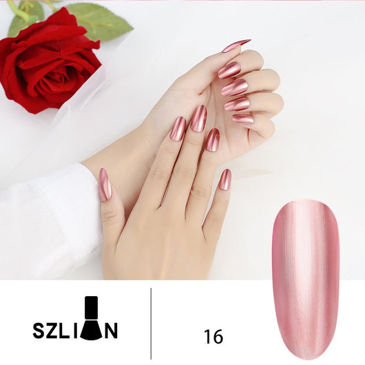 Esmalte de Uñas Espejo Plateado Metalizado de Larga Duración - Image 14