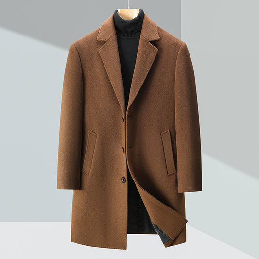 Abrigo Tipo Trinchera de Lana para Hombre - Estilo Ejecutivo - Image 2