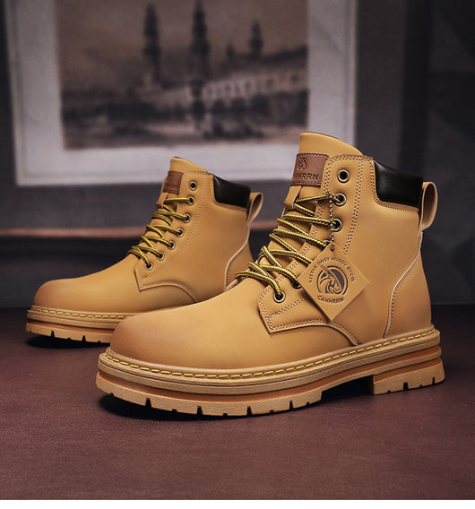 Botas de Trabajo Vintage en Cuero Genuino Talla Grande para Hombre - Image 21
