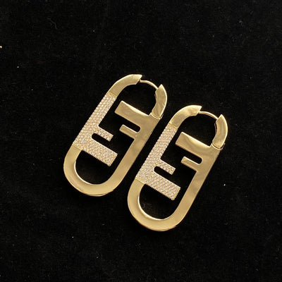 Aretes de Letra F de Alta Moda - Diseño Personalidad - Image 11