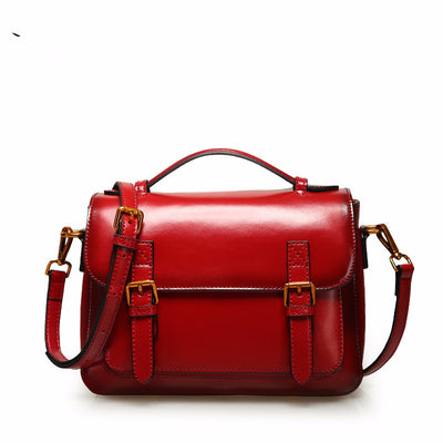 Bolso Mensajero de Cuero Genuino - Estilo Versátil para Mujer - Image 24