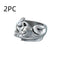 Stereo Rose Shaped Rings For Women, Vintage, Classic, 3D, Flower, Fashion, Wedding Party, Birthday Gift, Jewelry Cat 5 2PCS