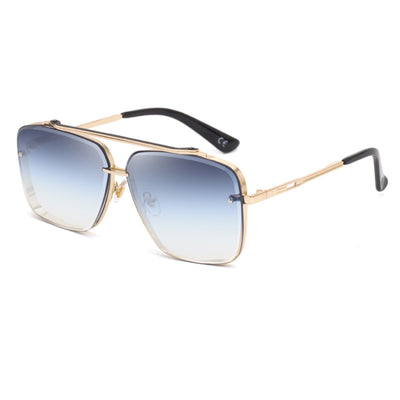 Gafas de Sol Retro Metal Cuadradas para Hombre - Estilo Vintage Trendy - Image 4