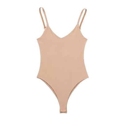 Jumpsuit Casual Francés Slim Cuello V sin Mangas - Image 7