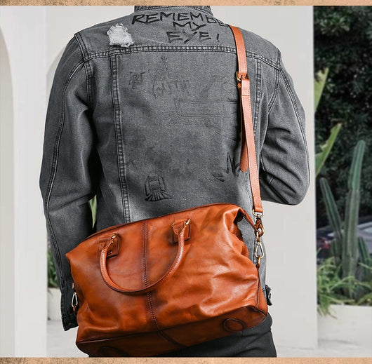 Bolso de Cuero Genuino con Correa Ajustable y Gran Capacidad - Image 10