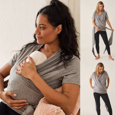 Blusa de Lactancia Postparto Manga Corta DDMOMMY