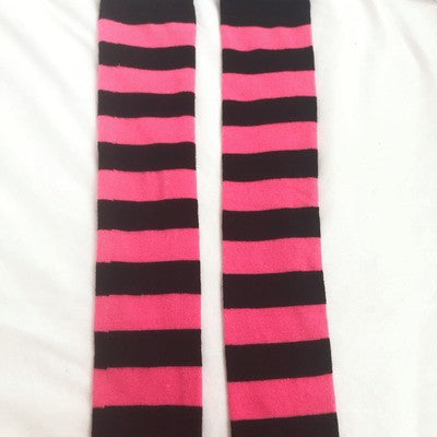 Calcetines Rayas Hot Girl Estilo Y2K Harajuku Streetwear Pierna Fina - Image 5