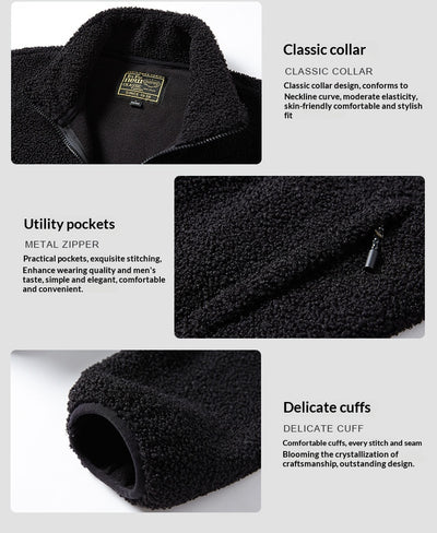 Cardigan Polar Fleece para Hombre - Abrigo Térmico Outdoor - Image 13