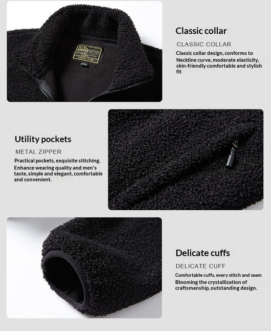 Cardigan Polar Fleece para Hombre - Abrigo Térmico Outdoor - Image 13
