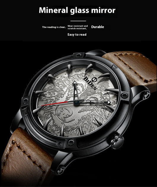 Reloj de Pulsera Casual para Hombre con Correa Sólida y Movimiento de Cuarzo - Image 11