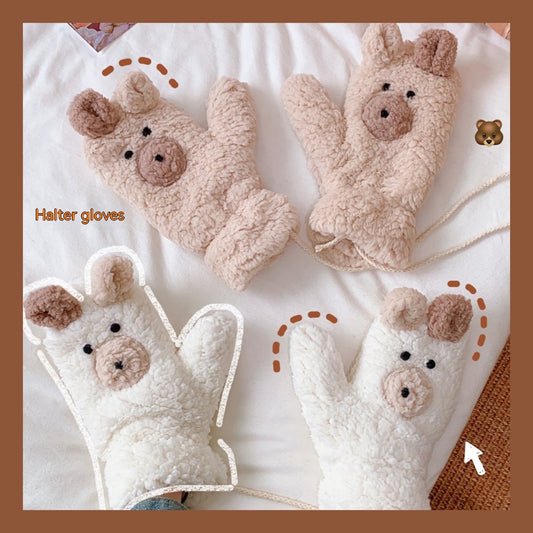 Guantes Térmicos Infantiles Osito Polar - Protección Total Contra el Frío - Image 2