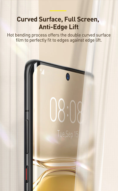 Protector de Pantalla Curvo Adhesivo Total para P50 Pro - Negro - Image 23