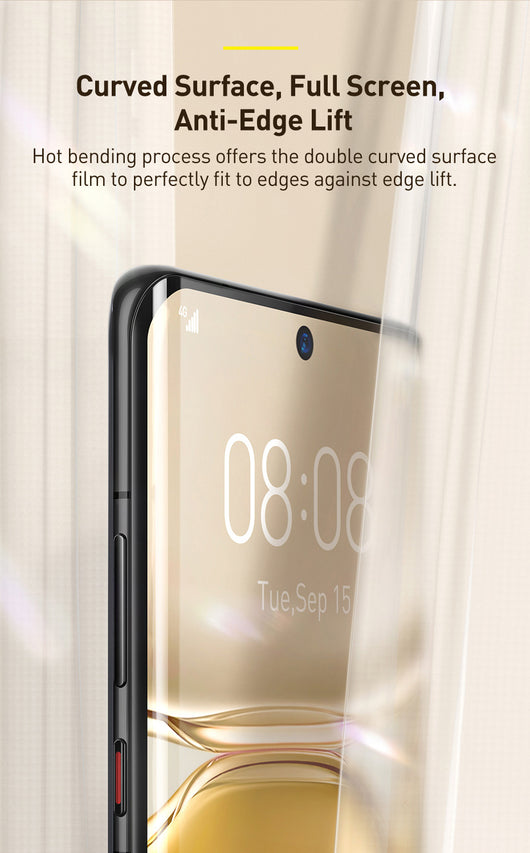 Protector de Pantalla Curvo Adhesivo Total para P50 Pro - Negro - Image 23