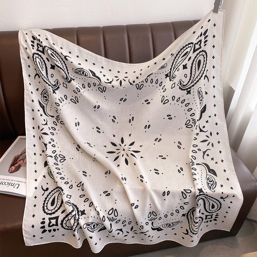 Pañuelo Grande Estampado Retro Cashew para Mujer - Image 9