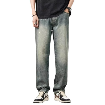 Pantalones Vaqueros Rotos Cintura Alta para Hombre Corte Recto - Image 5