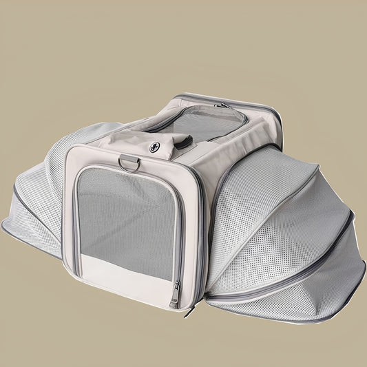 Mochila Transportadora para Mascotas Respirable de Gran Capacidad