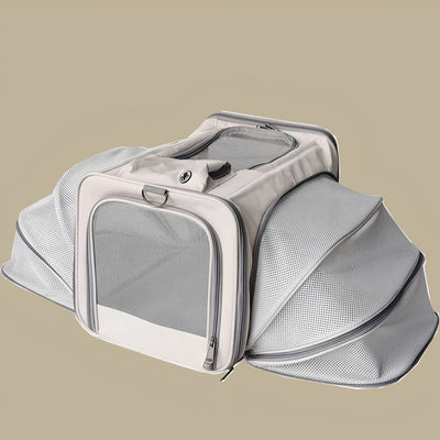 Mochila Transportadora para Mascotas Respirable de Gran Capacidad