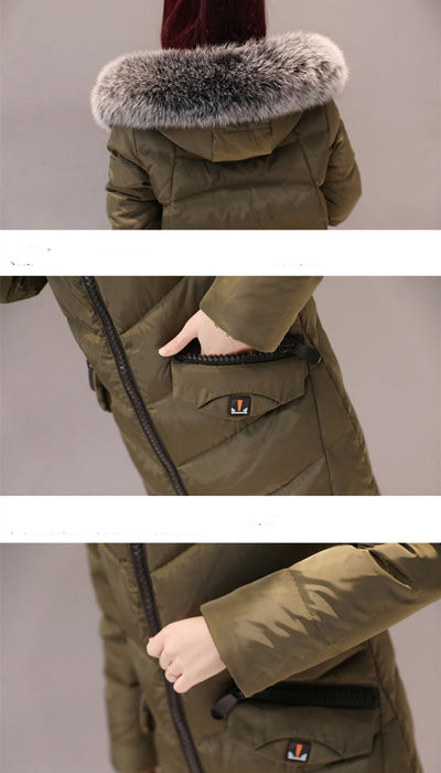 Abrigo Acolchado Largo para Mujer - Perfecto para Transiciones de Estación - Image 13