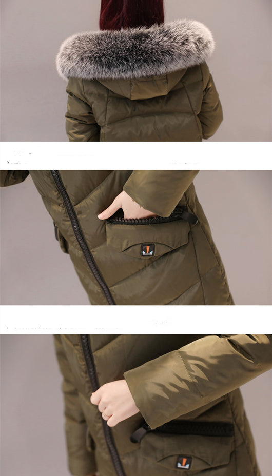 Abrigo Acolchado Largo para Mujer - Perfecto para Transiciones de Estación - Image 13