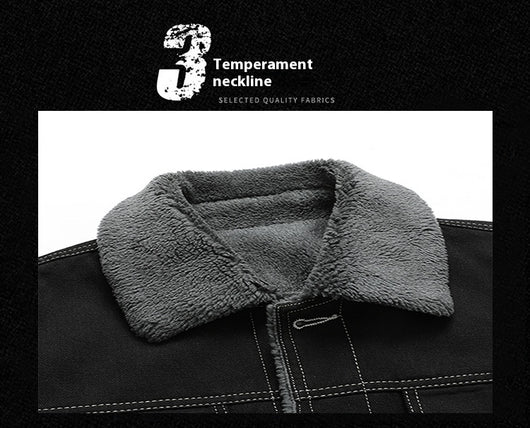 Chaqueta Denim Forrada en Polar para Hombre - Estilo Premium - Image 16