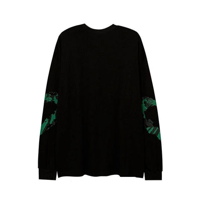 Sudadera Oversize Gótica Punk con Estampado - Manga Larga Estilo Harajuku - Image 4