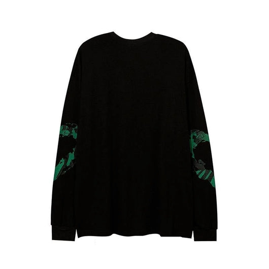 Sudadera Oversize Gótica Punk con Estampado - Manga Larga Estilo Harajuku - Image 4