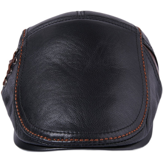 Boina de Cuero Genuino para Hombre - Image 5