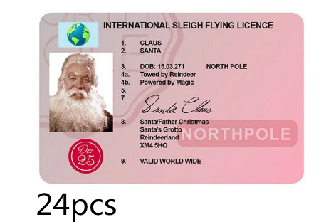 Licencia de Conducir Navideña del Papá Noel Explosivo - Tarjeta de Saludo Divertida - Image 8