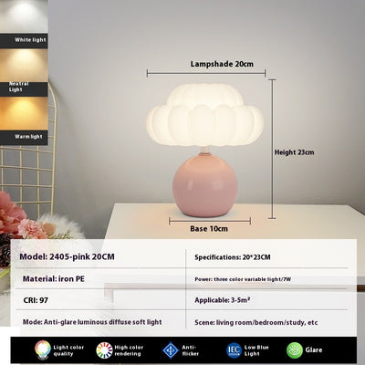 Lámpara Nocturna LED Seta para Dormitorio - Protección Visual Suave - Image 12