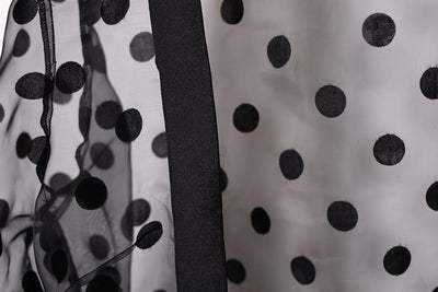 Cardigan Largo Transparente con Lunares - Chal Elegante para Mujer - Image 13
