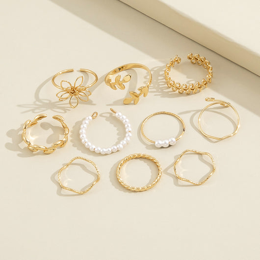 Anillo de Flores Caladas Diseño Simple y Brillante - Image 6