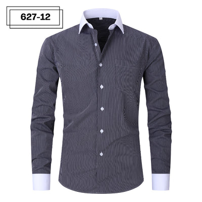 Camisa Rayada de Verano para Hombre Talla Grande - Image 24