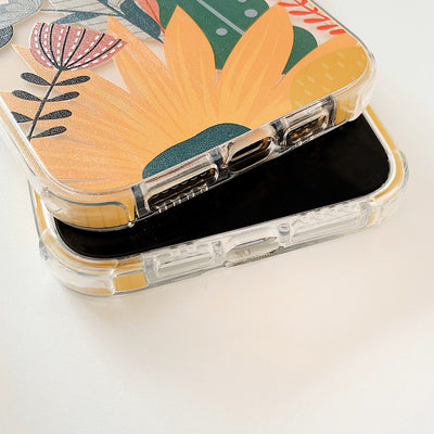 Funda Protectora Apple con Diseño Floral - Carcasa Resistente a Caídas - Image 11