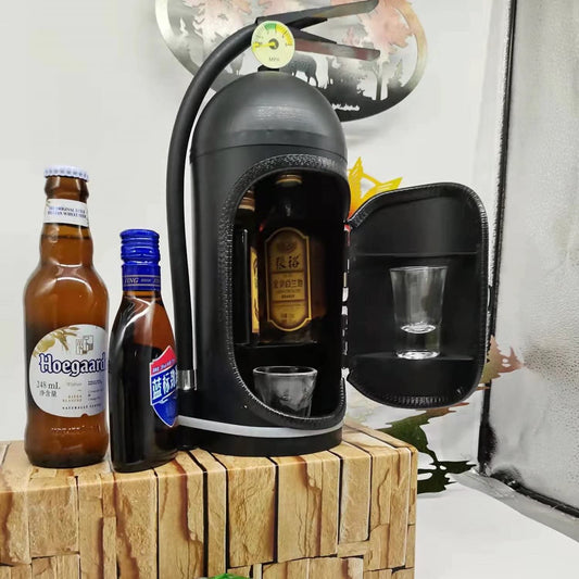 Soporte para Botellas de Vino Estilo Extintor Vintage - Decoración Industrial