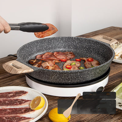 Sartén Antiadherente de Piedra Maifan para Carne sin Humo y Fondo Plano - Image 5