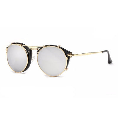 Gafas de Sol Espejo Dual con Funda - Unisex Vintage y Moderno - Image 10