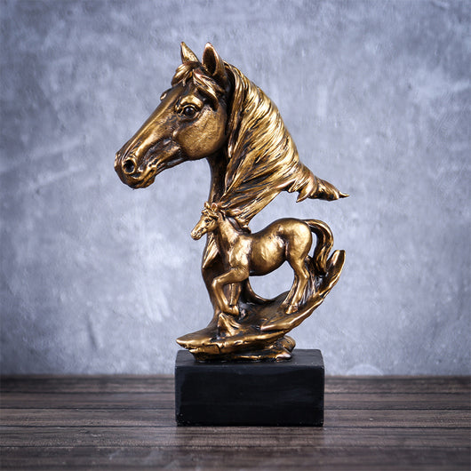 Escultura de Caballo de Bronce para Decoración del Hogar - Image 6